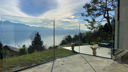 Garde-corps et main-courantes de 2020 à 1091 Grandvaux  Suisse de Swissclôture Léman.