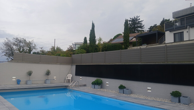 Aluminium Sichtschutz aus dem 2025 in 1091 Grandvaux Schweiz von Swissclôture Léman.