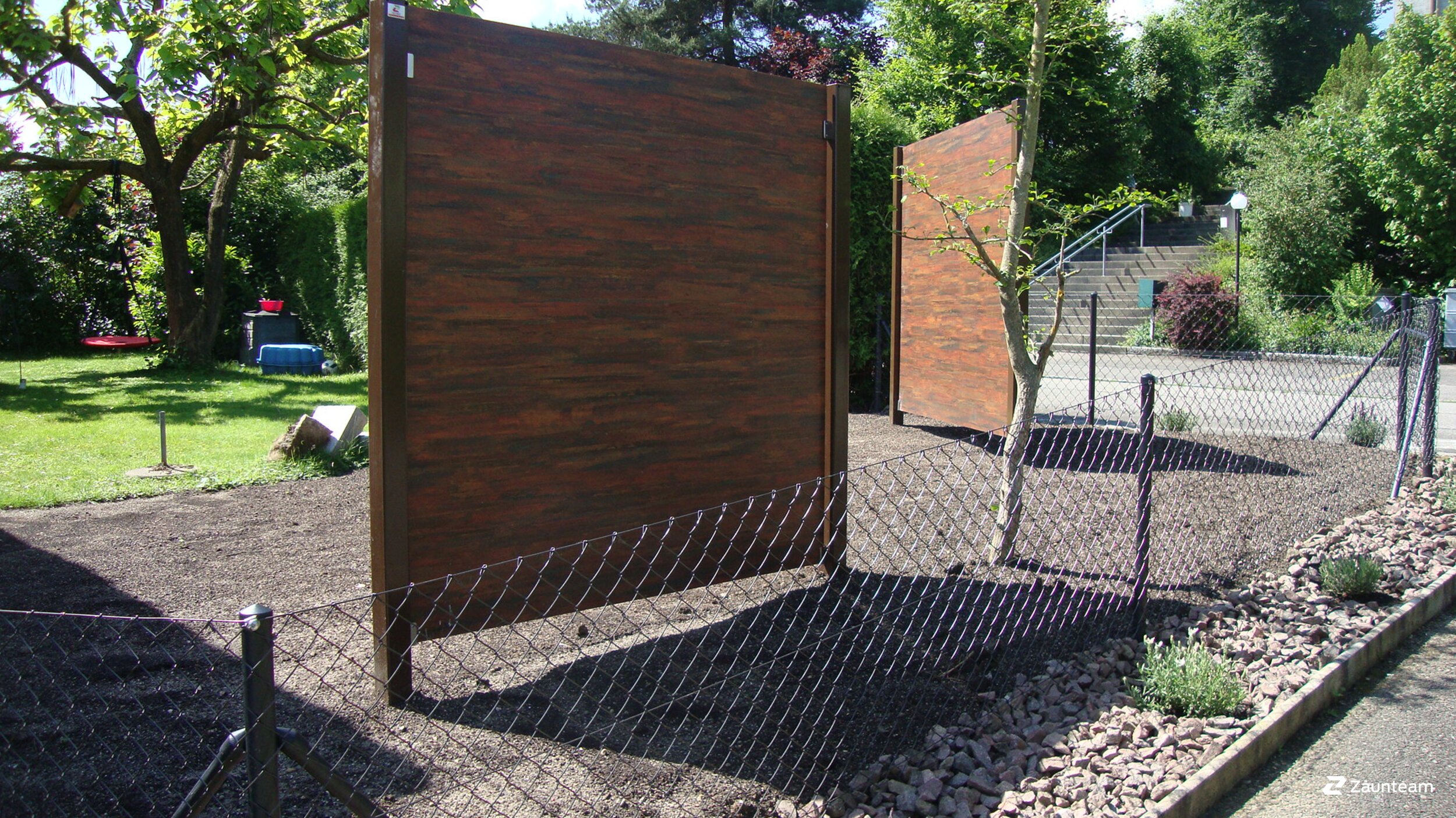 Maschendrahtzaun aus dem 2016 in 4312 Magden Schweiz von Zaunteam Nordwest.