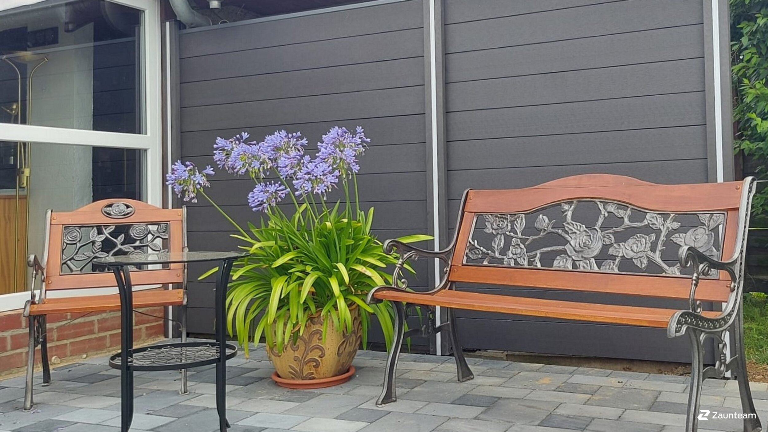 Pare-vue en WPC de 2021 à 04600 Altenburg Allemagne de Zaunteam Ostthüringen.