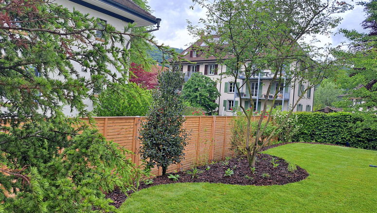 Protection brise-vue en bois de 2024 à 2560 Nidau Suisse de Zaunteam Seeland AG.