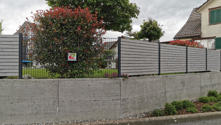 Aluminium Sichtschutz aus dem 2020 in 9444 Diepoldsau Schweiz von Zaunteam Rheintal.