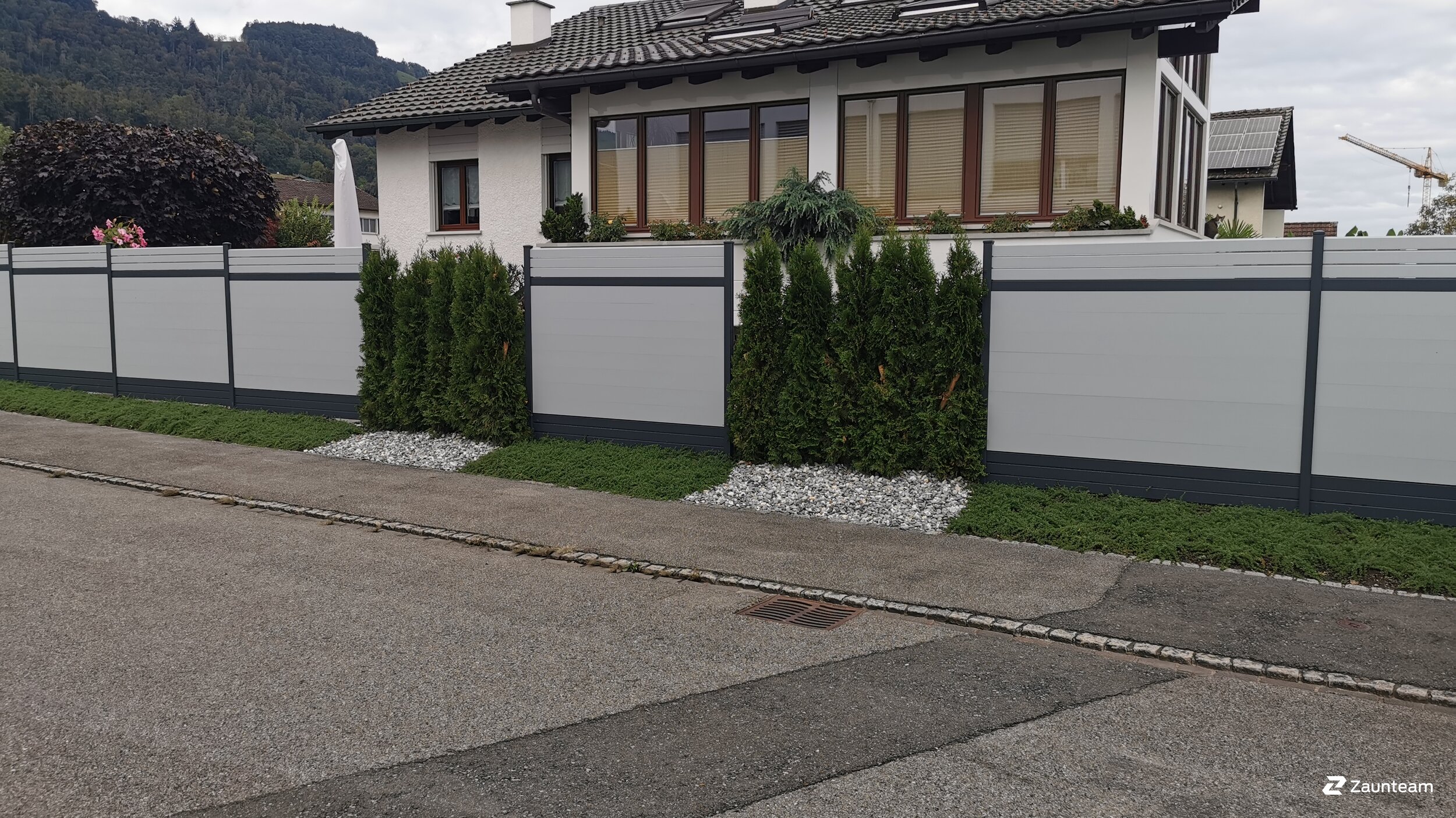 Aluminium Sichtschutz aus dem 2020 in 9443 Rebstein Schweiz von Zaunteam Rheintal.