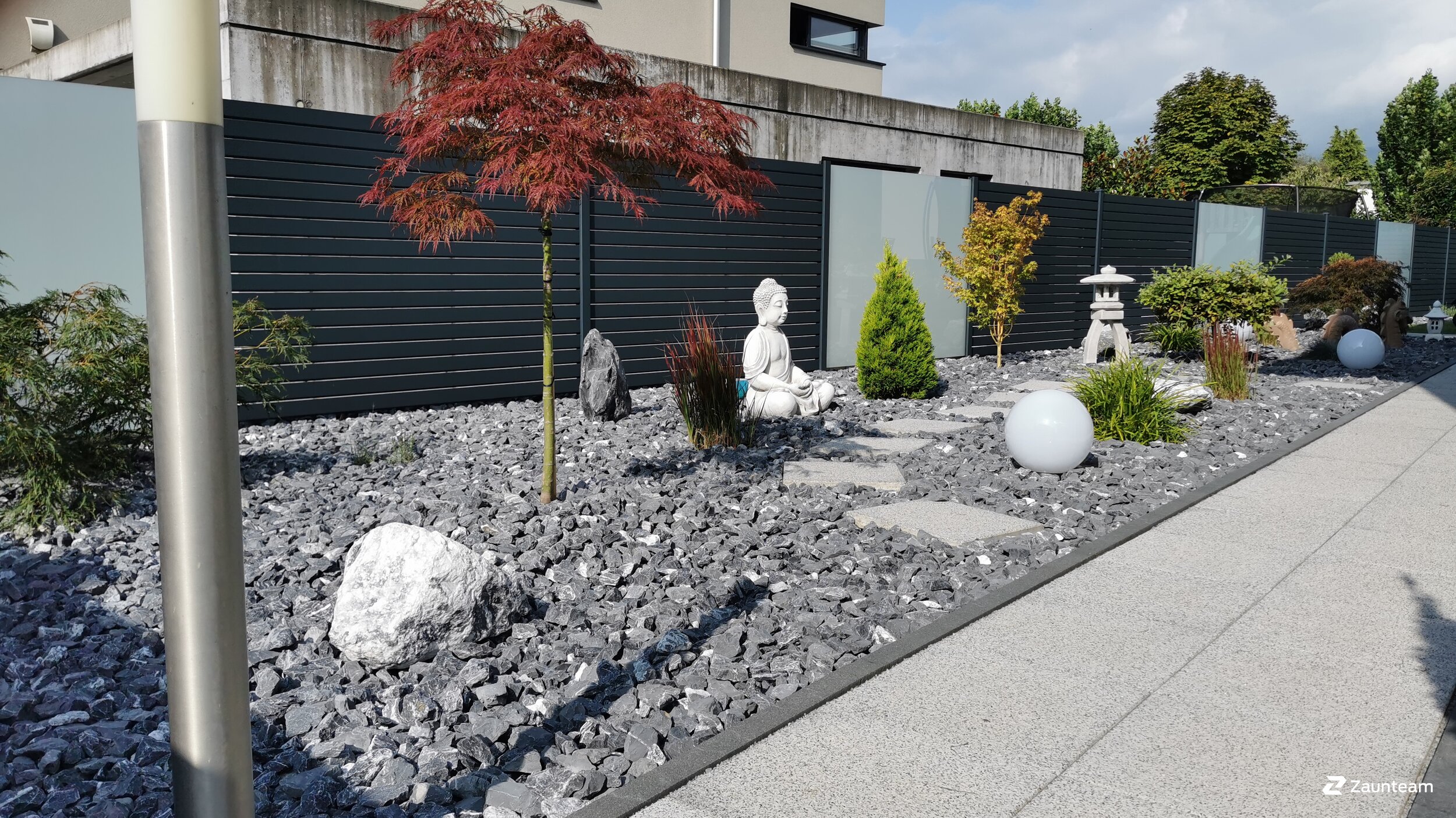 Aluminium Sichtschutz aus dem 2021 in 9444 Diepoldsau Schweiz von Zaunteam Rheintal.