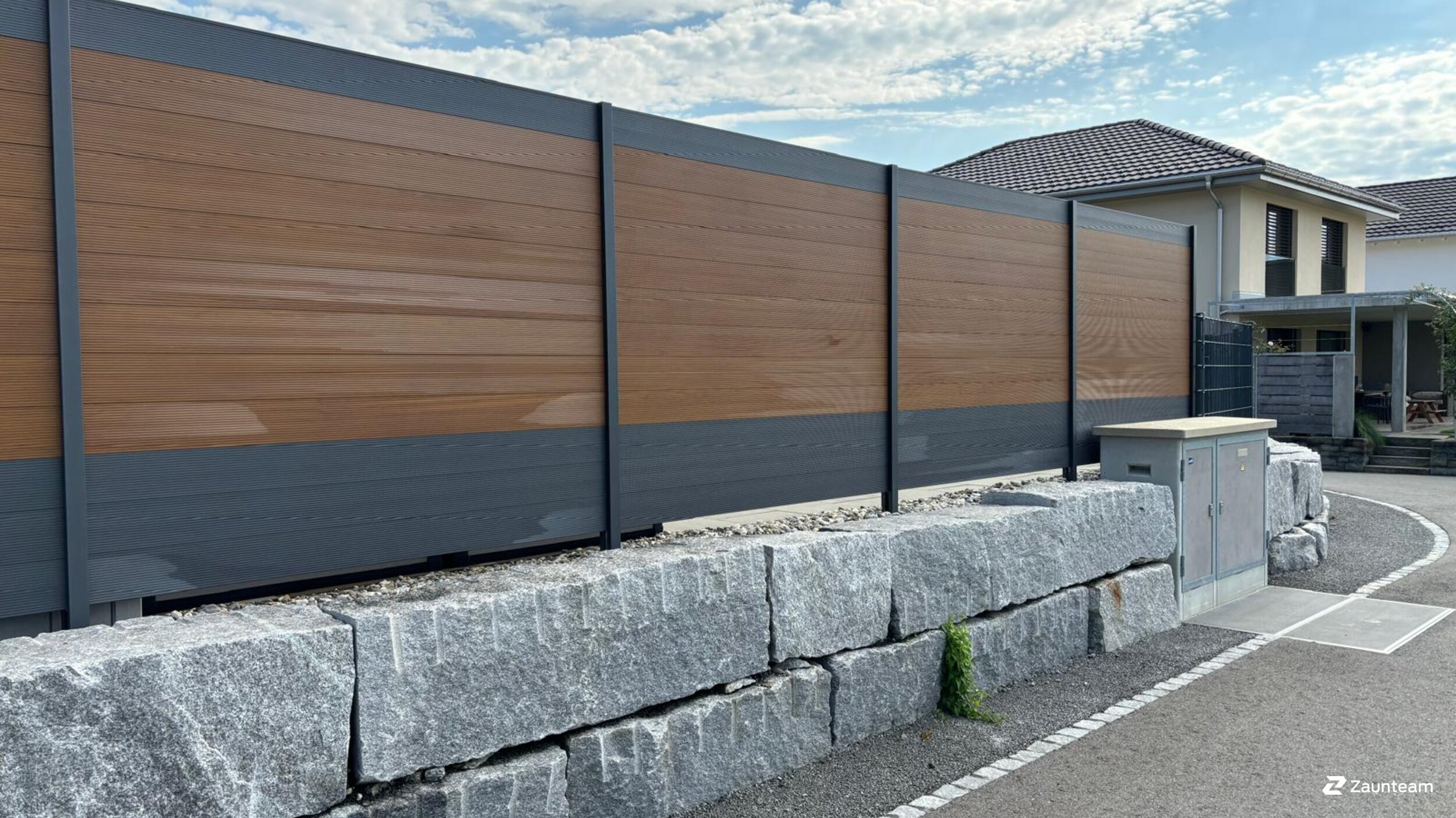 Aluminium Sichtschutz aus dem 2024 in 9430 St.Margrethen Schweiz von Zaunteam Rheintal.