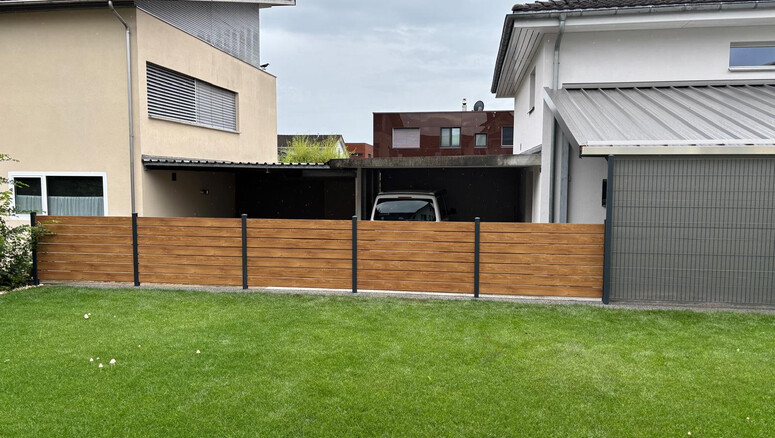 Aluminium Sichtschutz aus dem 2025 in 9444 Diepoldsau Schweiz von Zaunteam Rheintal.