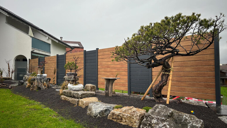 Protection brise-vue en aluminium de 2025 à 9444 Diepoldsau Suisse de Zaunteam Rheintal.