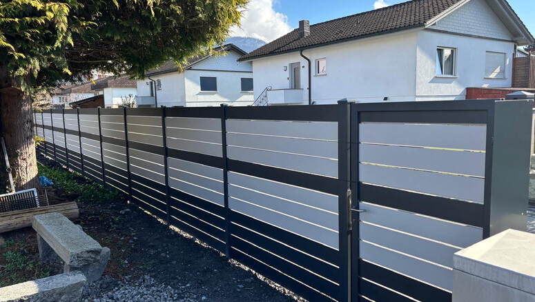 Protection brise-vue en aluminium de 2026 à 9444 Diepoldsau Suisse de Zaunteam Rheintal.
