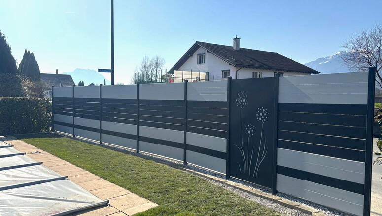 Protection brise-vue en aluminium de 2026 à 9462 Montlingen Suisse de Zaunteam Rheintal.