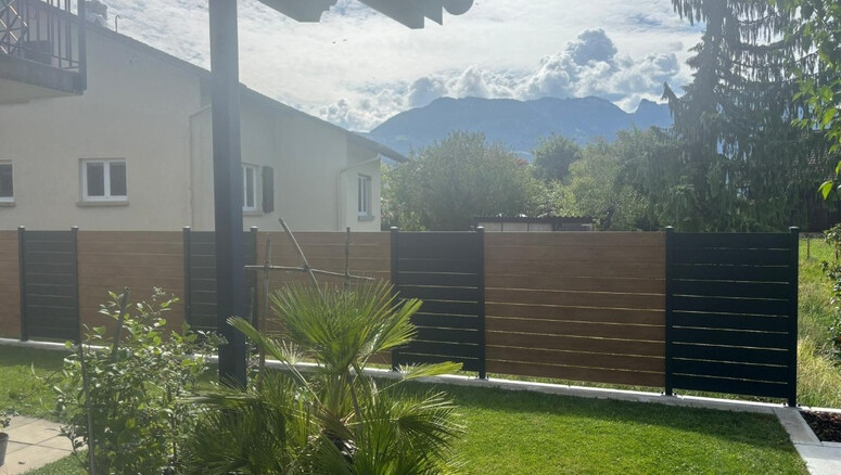 Protection brise-vue en aluminium de 2026 à 9444 Diepoldsau Suisse de Zaunteam Rheintal.