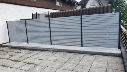 Aluminium Sichtschutz aus dem 2020 in 9107 Urnäsch Schweiz von Zaunteam Appenzellerland.