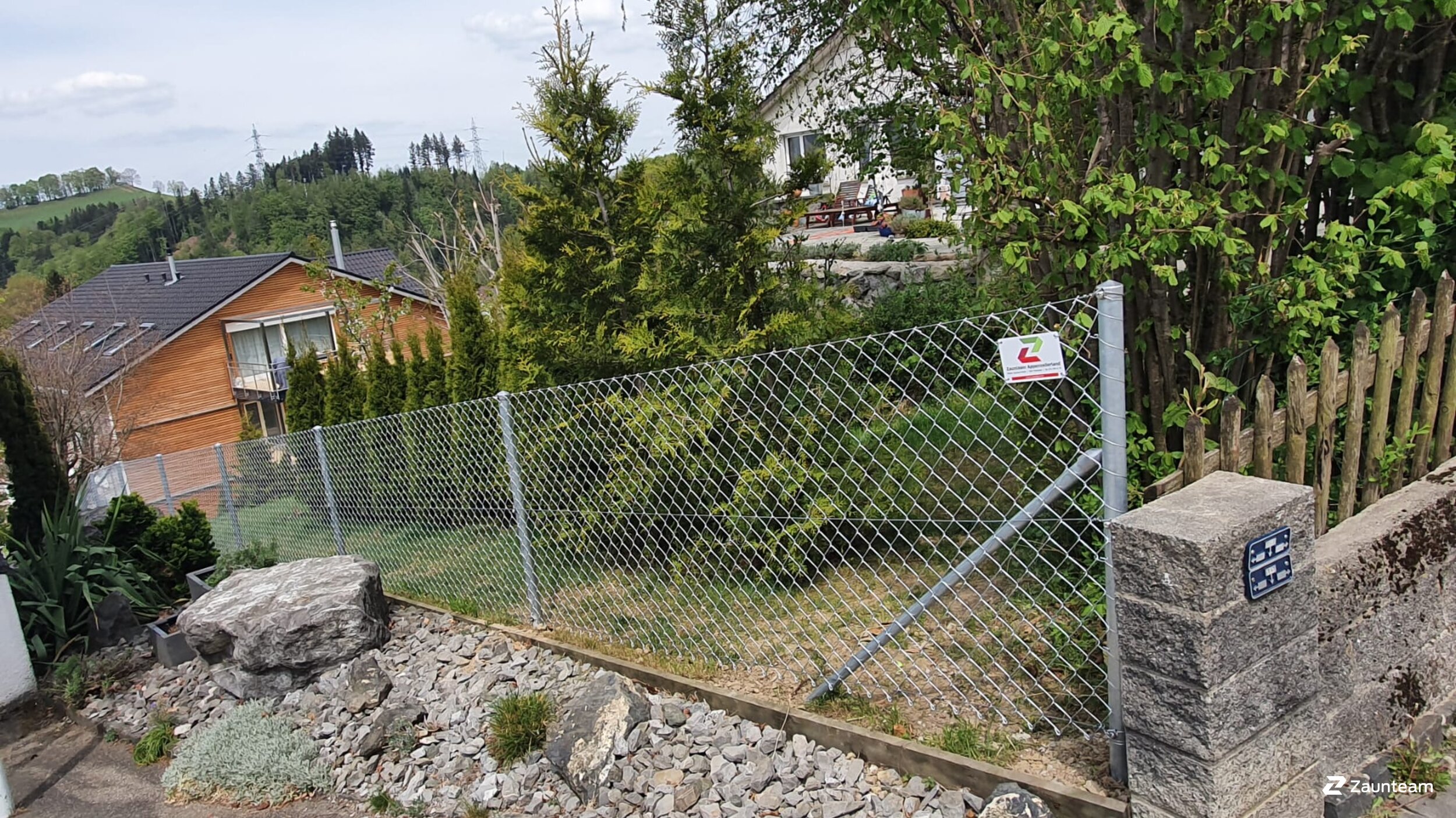 Maschendrahtzaun aus dem 2020 in 9062 Lustmühle Schweiz von Zaunteam Appenzellerland.