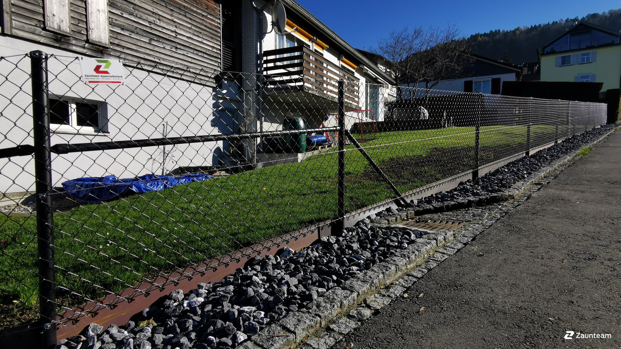 Maschendrahtzaun aus dem 2020 in 9037 Speicherschwendi Schweiz von Zaunteam Appenzellerland.