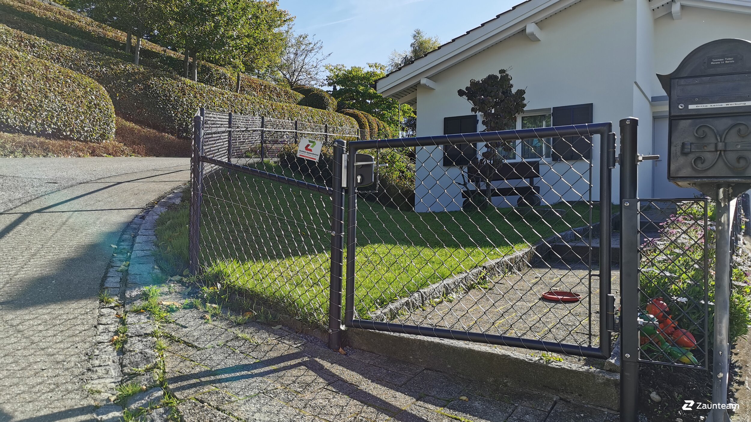 Diagonalgeflecht aus dem 2021 in 9052 Niederteufen Schweiz von Zaunteam Appenzellerland.