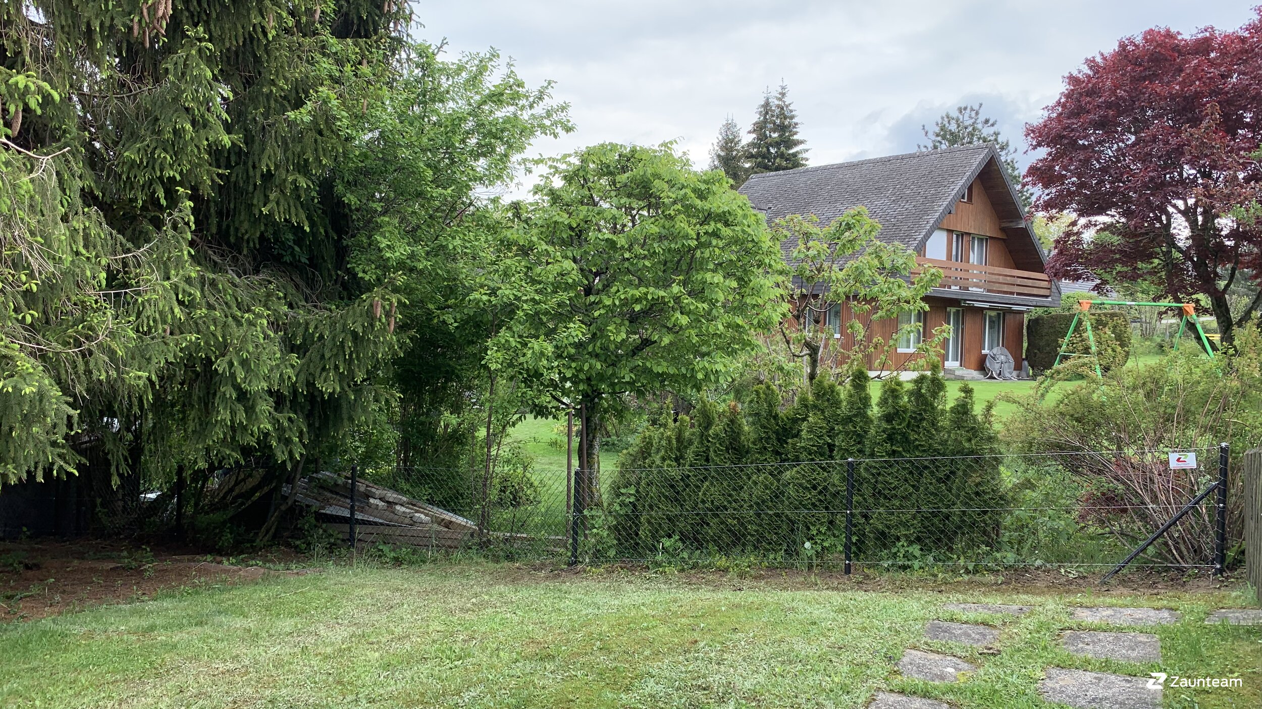 Diagonalgeflecht aus dem 2019 in 9053 Teufen Schweiz von Zaunteam Appenzellerland.
