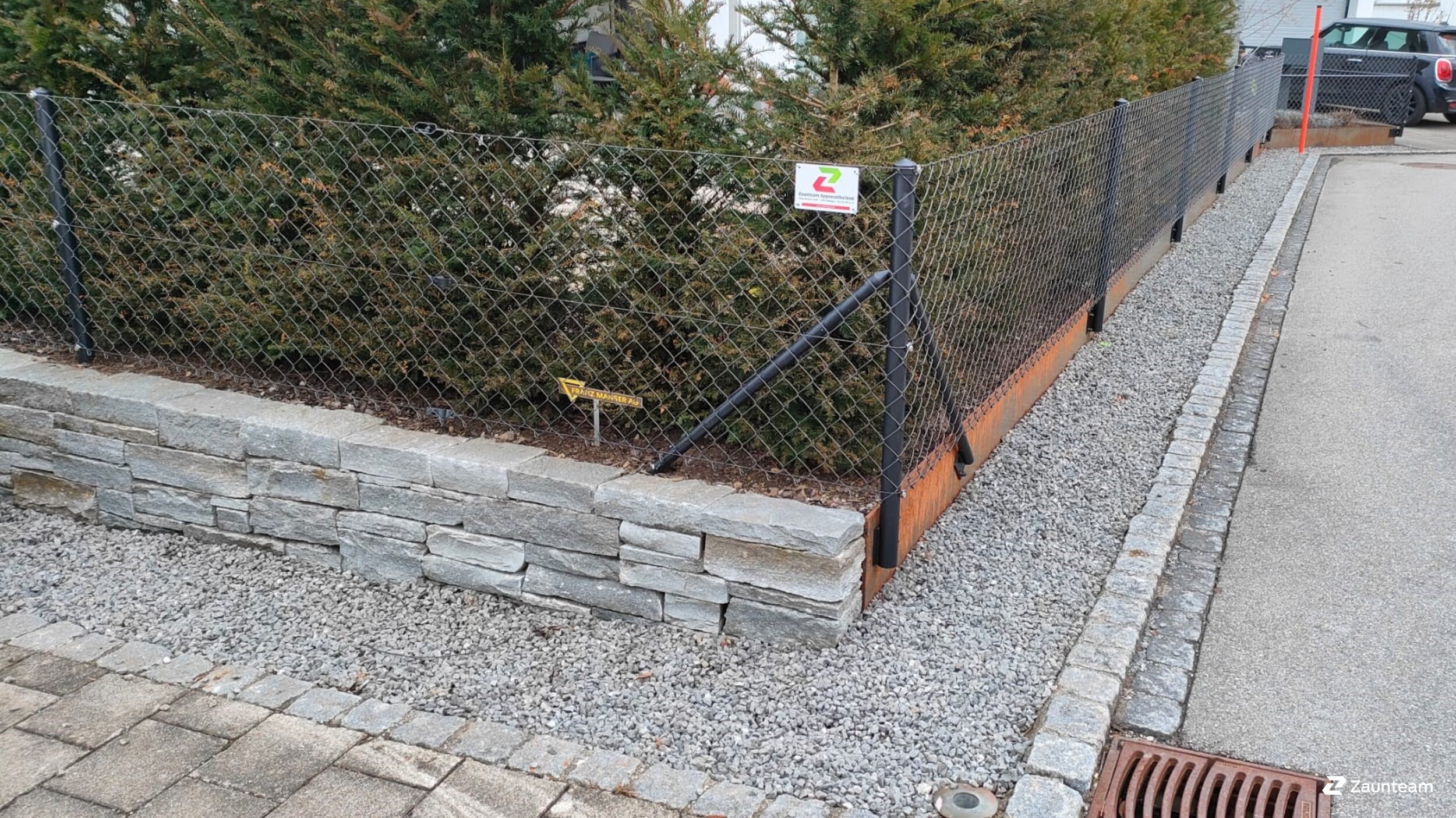 Maschendrahtzaun aus dem 2023 in 9050 Appenzell Schweiz von Zaunteam Appenzellerland.