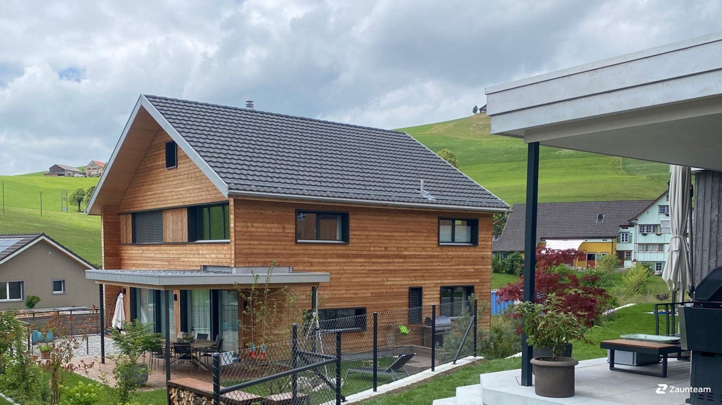 Maschendrahtzaun aus dem 2023 in 9050 Appenzell / Meistersrüte Schweiz von Zaunteam Appenzellerland.