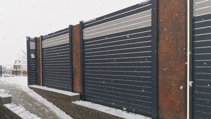 Aluminium Sichtschutz aus dem 2022 in 9100 Herisau Schweiz von Zaunteam Appenzellerland.