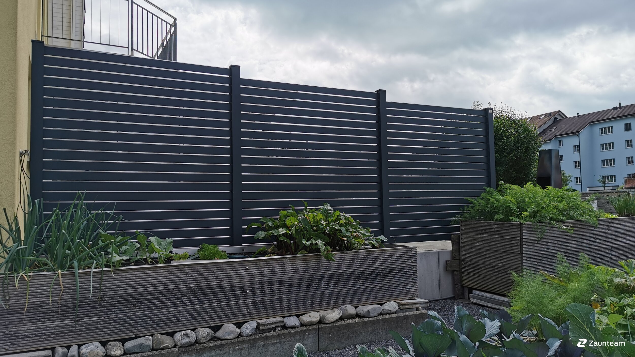 Aluminium Sichtschutz aus dem 2023 in 9050 Appenzell Schweiz von Zaunteam Appenzellerland.