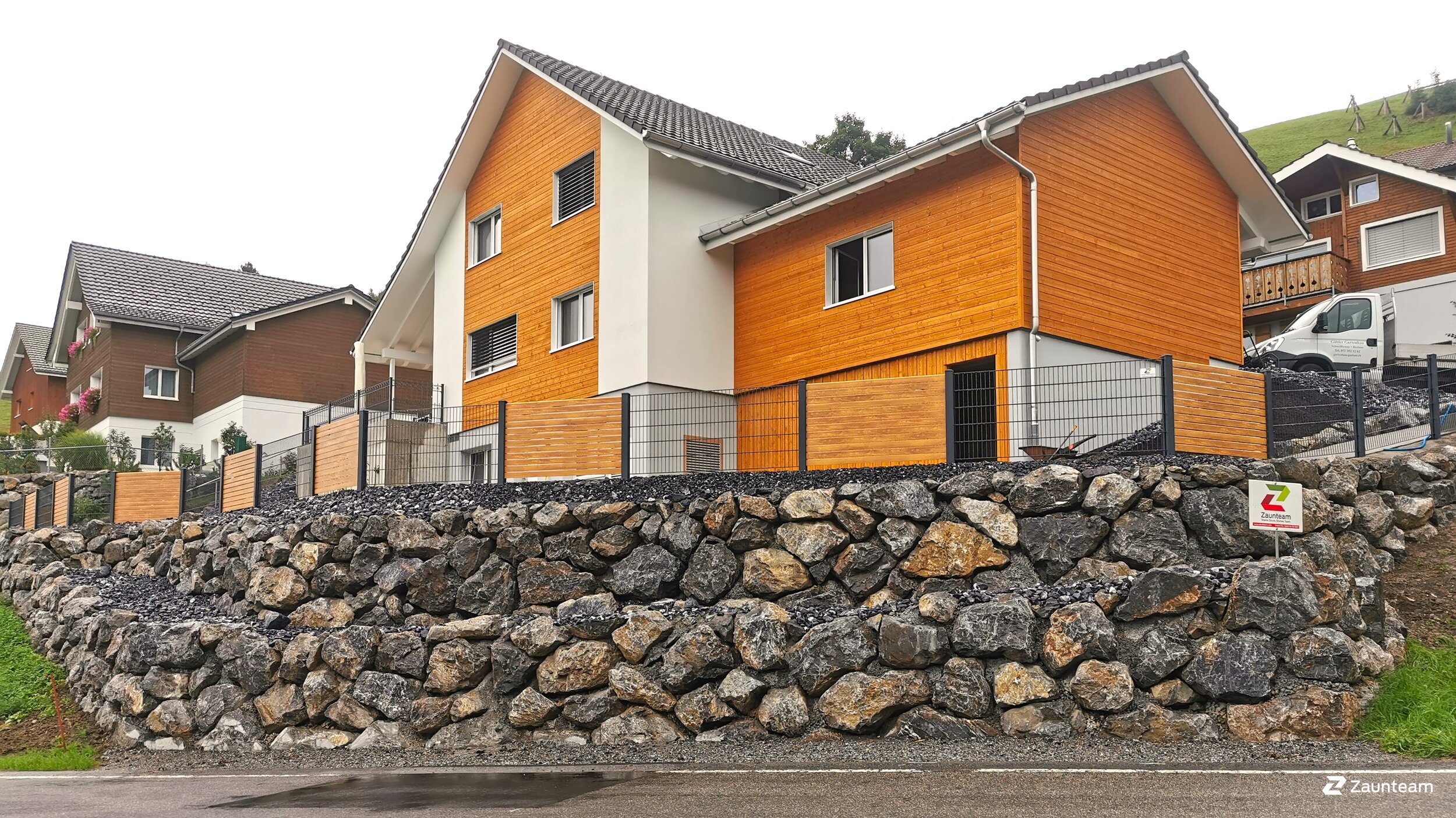 Aluminium Sichtschutz aus dem 2023 in 9103 Schwellbrunn Schweiz von Zaunteam Appenzellerland.