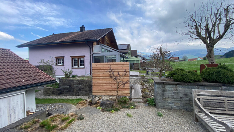 Protection brise-vue en bois de 2025 à 9050 Appenzell Suisse de Zaunteam Appenzellerland.