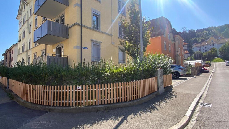 Lärchenzaun aus dem 2025 in 9000 St. Gallen Schweiz von Zaunteam Appenzellerland.