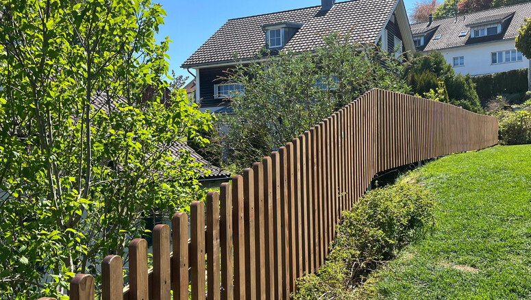 Staketenzaun aus dem 2025 in 9410 Heiden Schweiz von Zaunteam Appenzellerland.