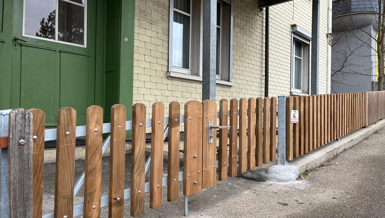 Clôture en lattes de 2025 à 9100 Herisau Suisse de Zaunteam Appenzellerland.