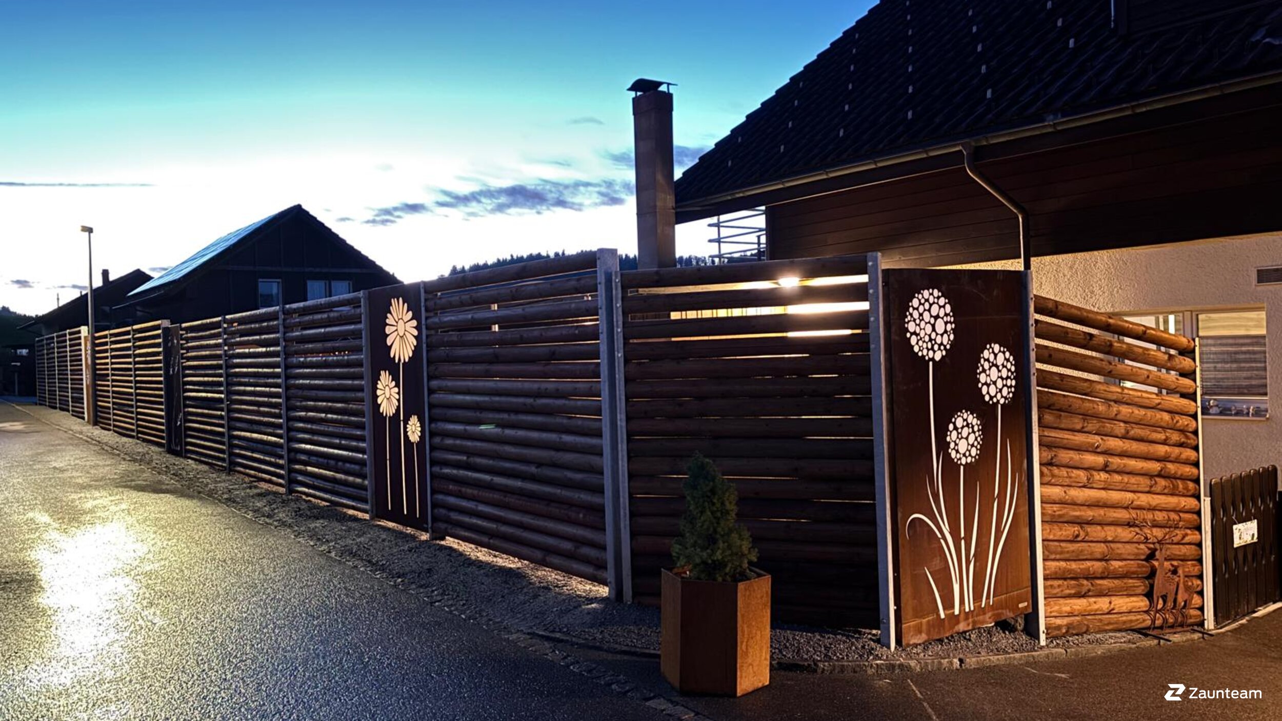 Holz Sichtschutz aus dem 2025 in 9113 Degersheim Schweiz von Zaunteam Appenzellerland.