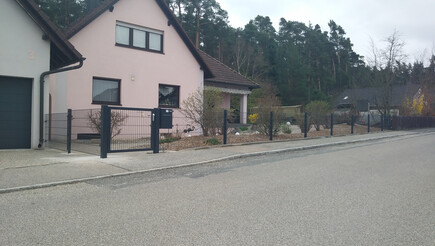 Doppelstabmattenzaun aus dem 2019 in 90596 Leerstetten Deutschland von Zaunteam Nürnberg.