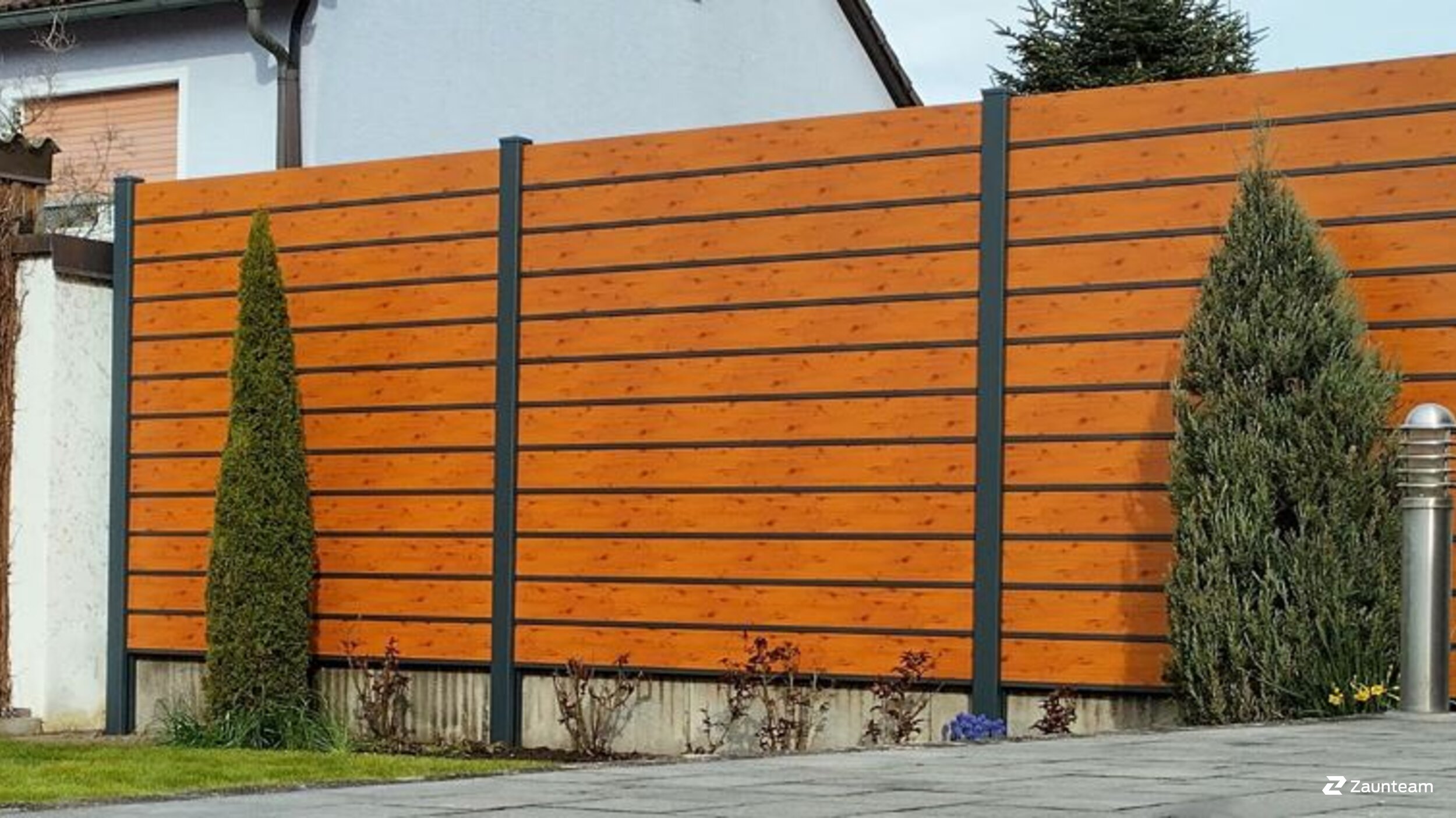 Aluminium Sichtschutz aus dem 2023 in 91154 Roth Deutschland von Zaunteam Nürnberg.