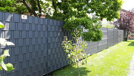 Protection brise-vue en tressage de 2019 à 9470 Buchs Suisse de Zaunteam Werdenberg.