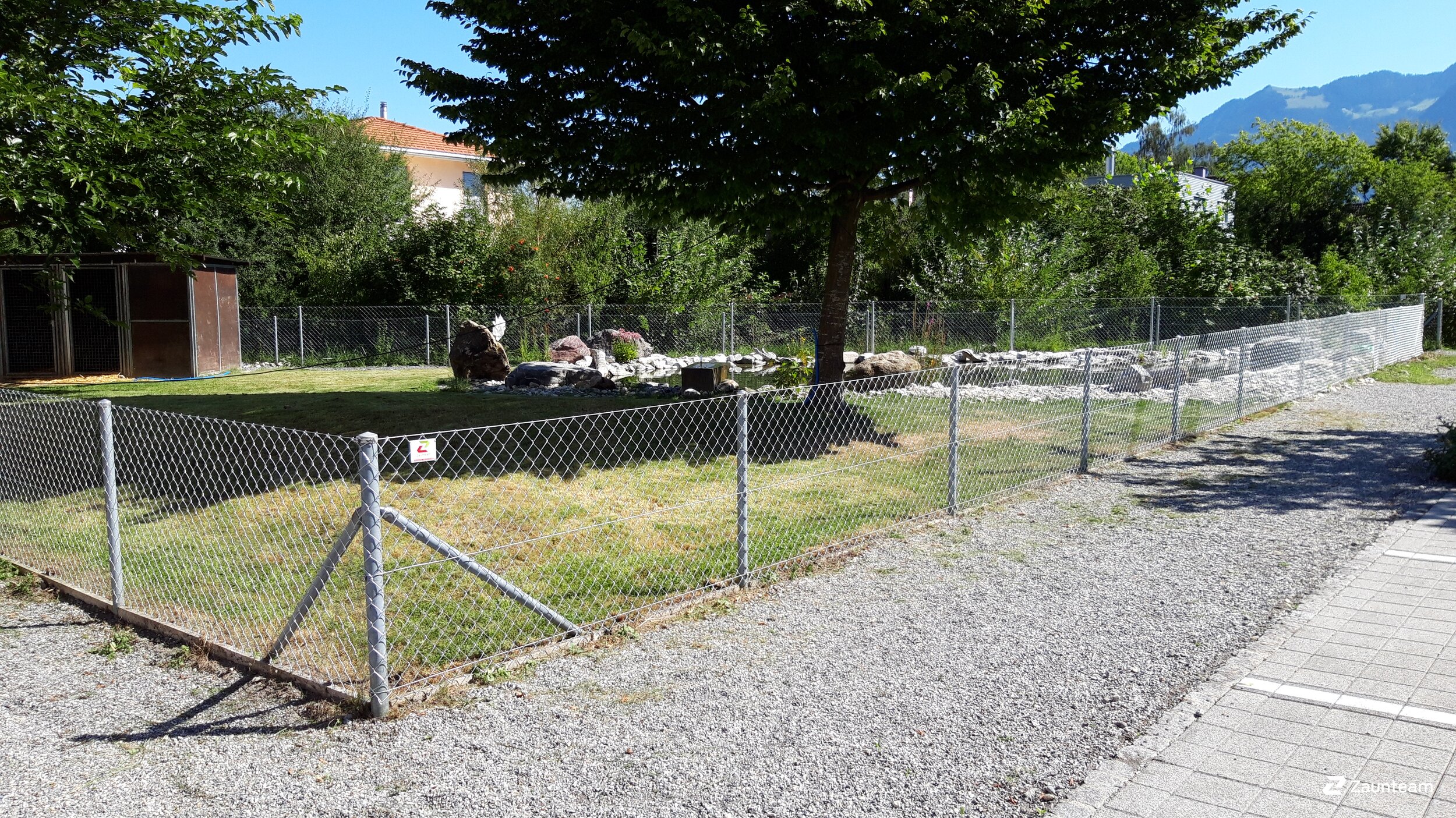 Maschendrahtzaun aus dem 2020 in 9470 Buchs Schweiz von Zaunteam Werdenberg.