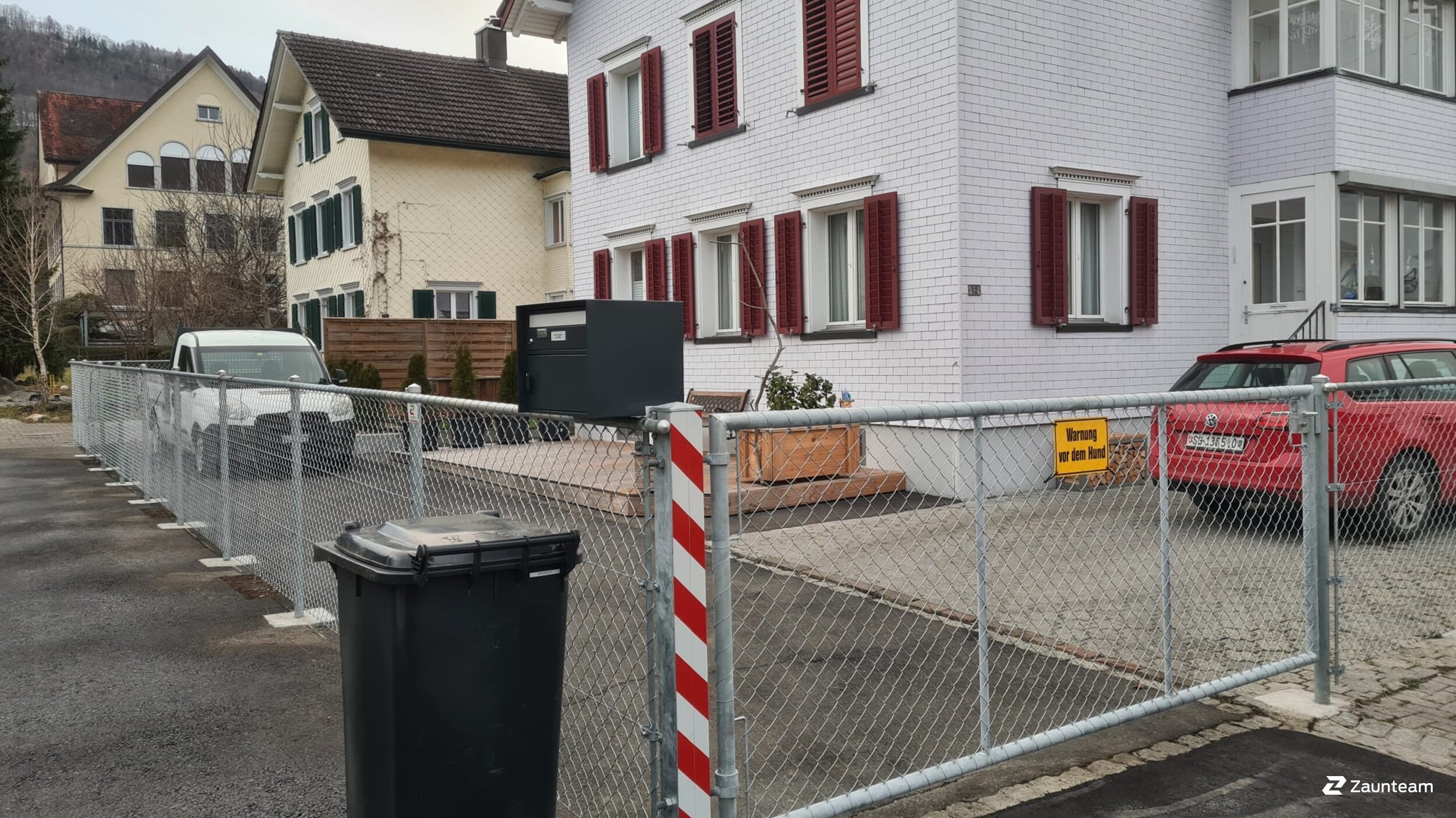 Maschendrahtzaun aus dem 2022 in 9470 Buchs Schweiz von Zaunteam Werdenberg.