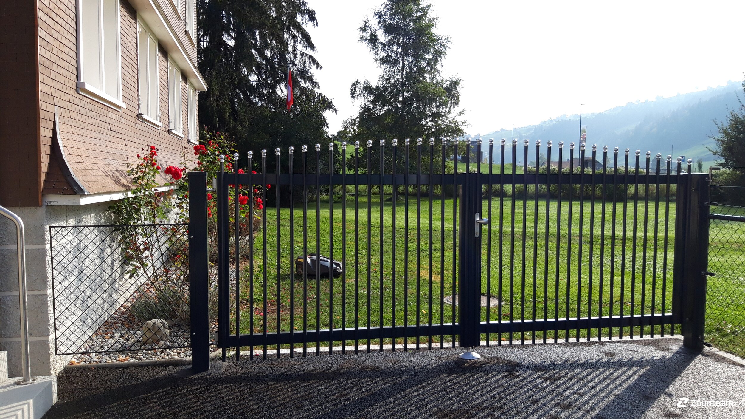 Aluzaun aus dem 2020 in 9657 Unterwasser Schweiz von Zaunteam Werdenberg.