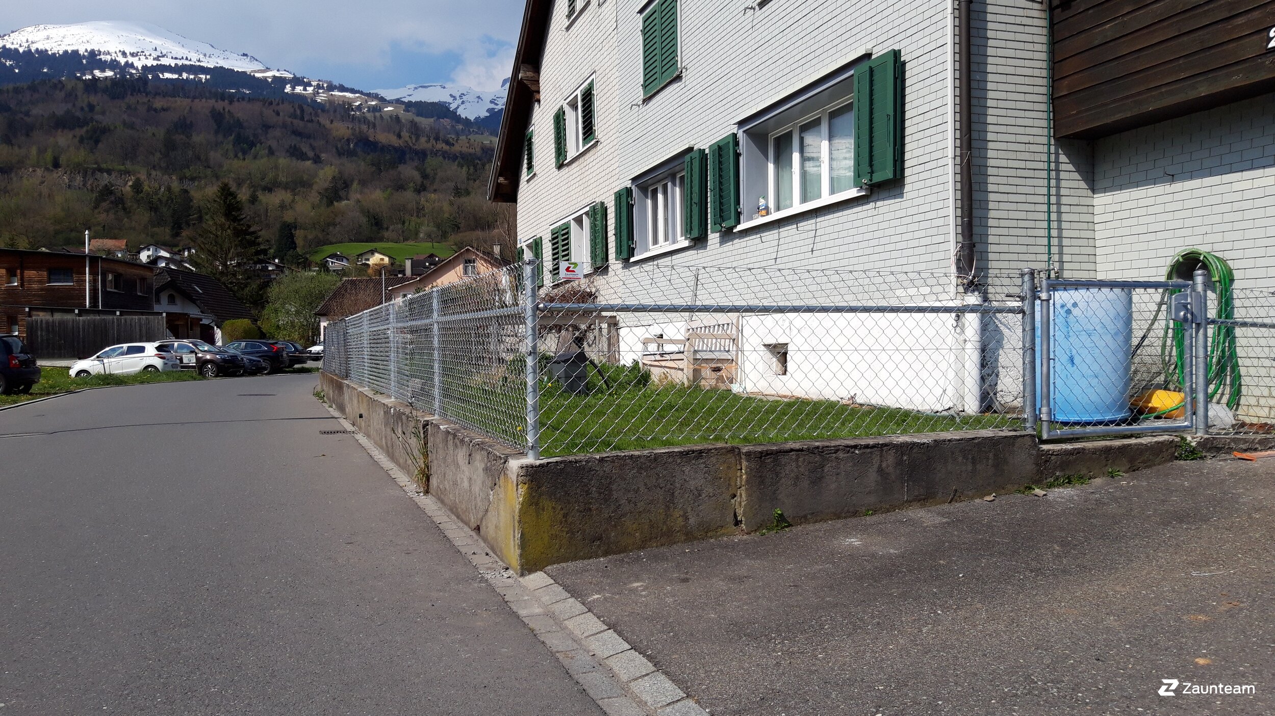 Diagonalgeflecht aus dem 2021 in 9470 Räfis Schweiz von Zaunteam Werdenberg.