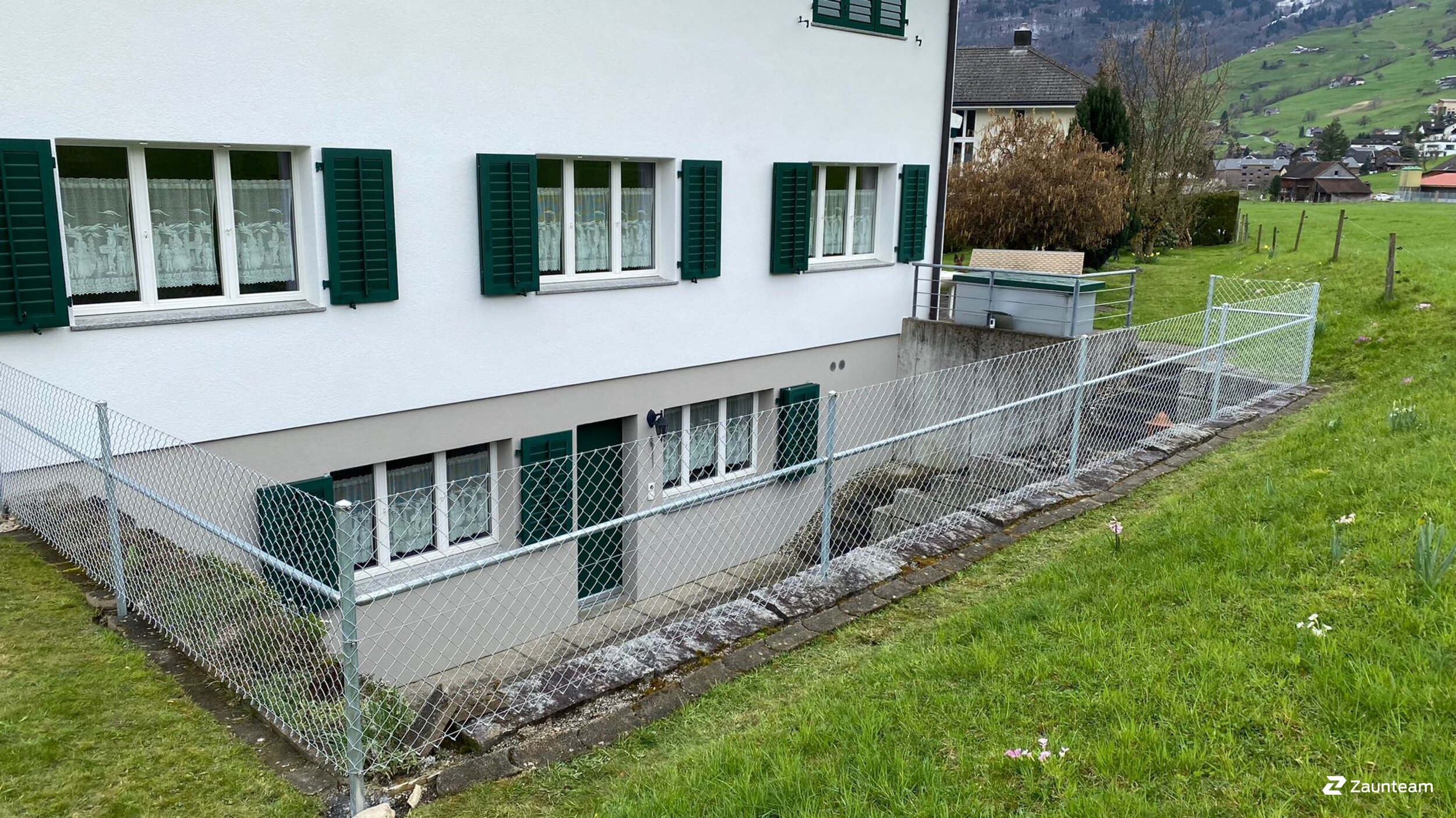 Diagonalgeflecht aus dem 2023 in 9472 Grabs Schweiz von Zaunteam Werdenberg.