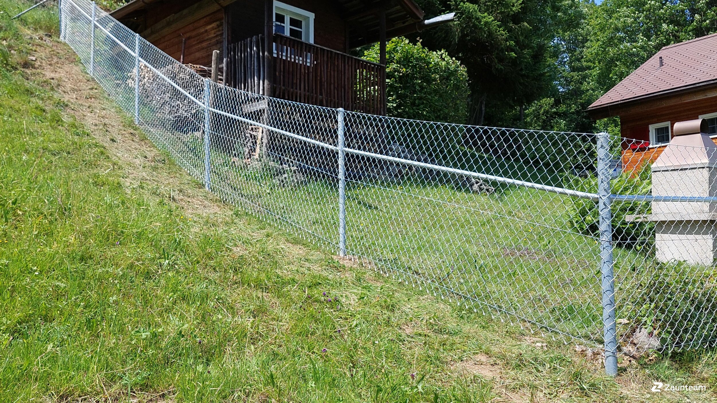Diagonalgeflecht aus dem 2025 in 9472 Grabs Schweiz von Zaunteam Werdenberg.