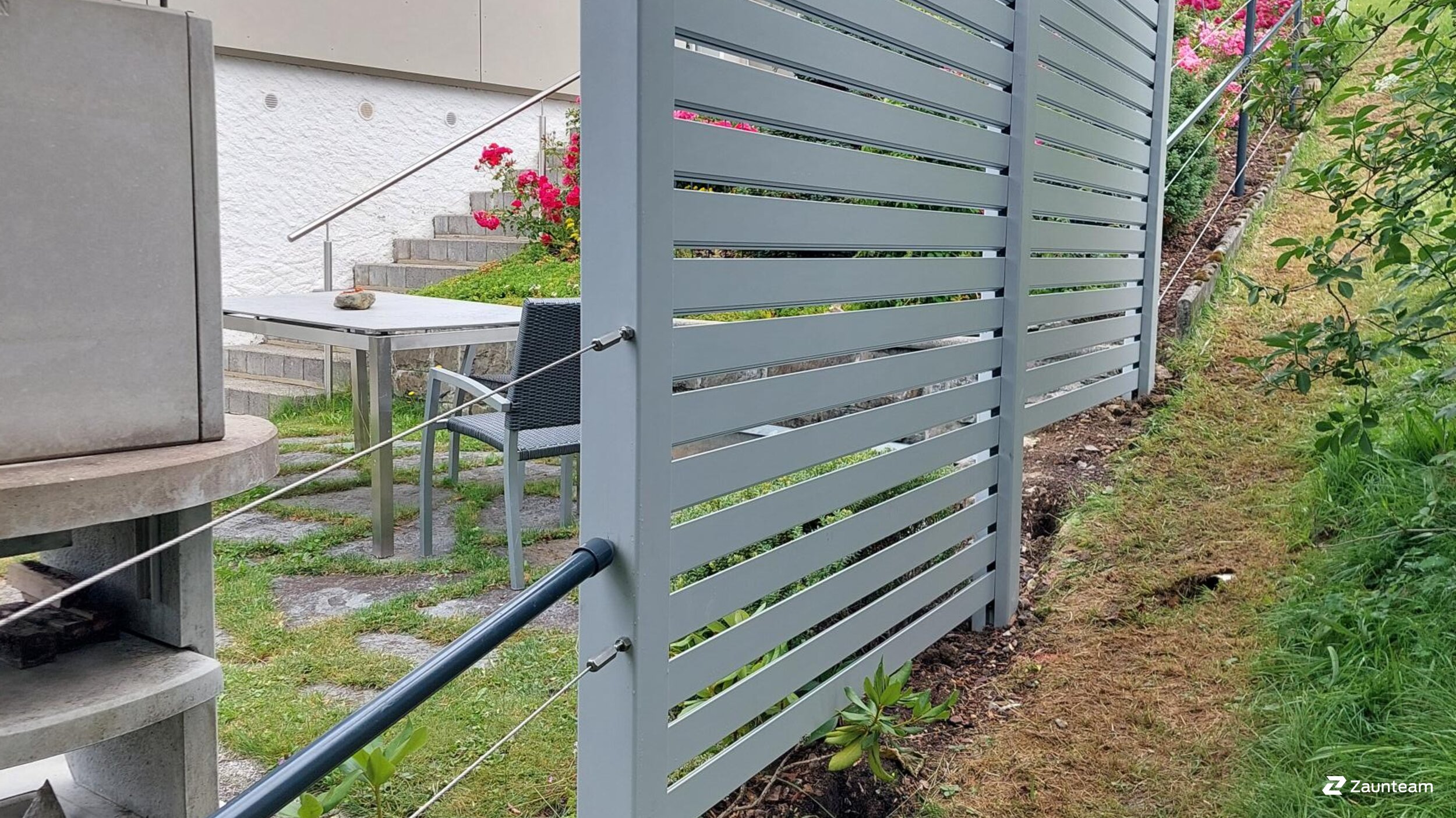 Aluminium Sichtschutz aus dem 2025 in 9658 Wildhaus Schweiz von Zaunteam Werdenberg.