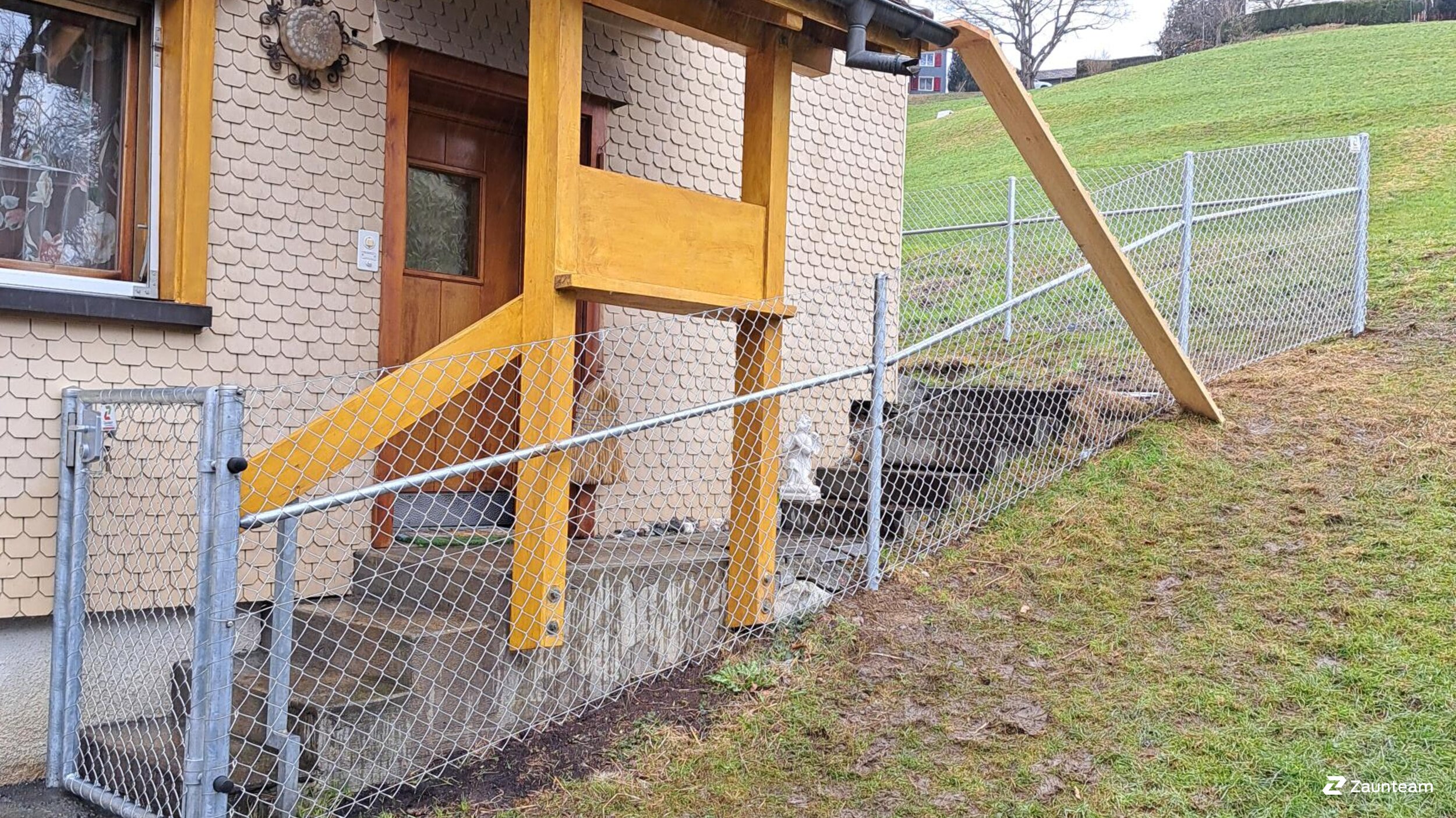 Maschendrahtzaun aus dem 2026 in 9472 Grabserberg Schweiz von Zaunteam Werdenberg.