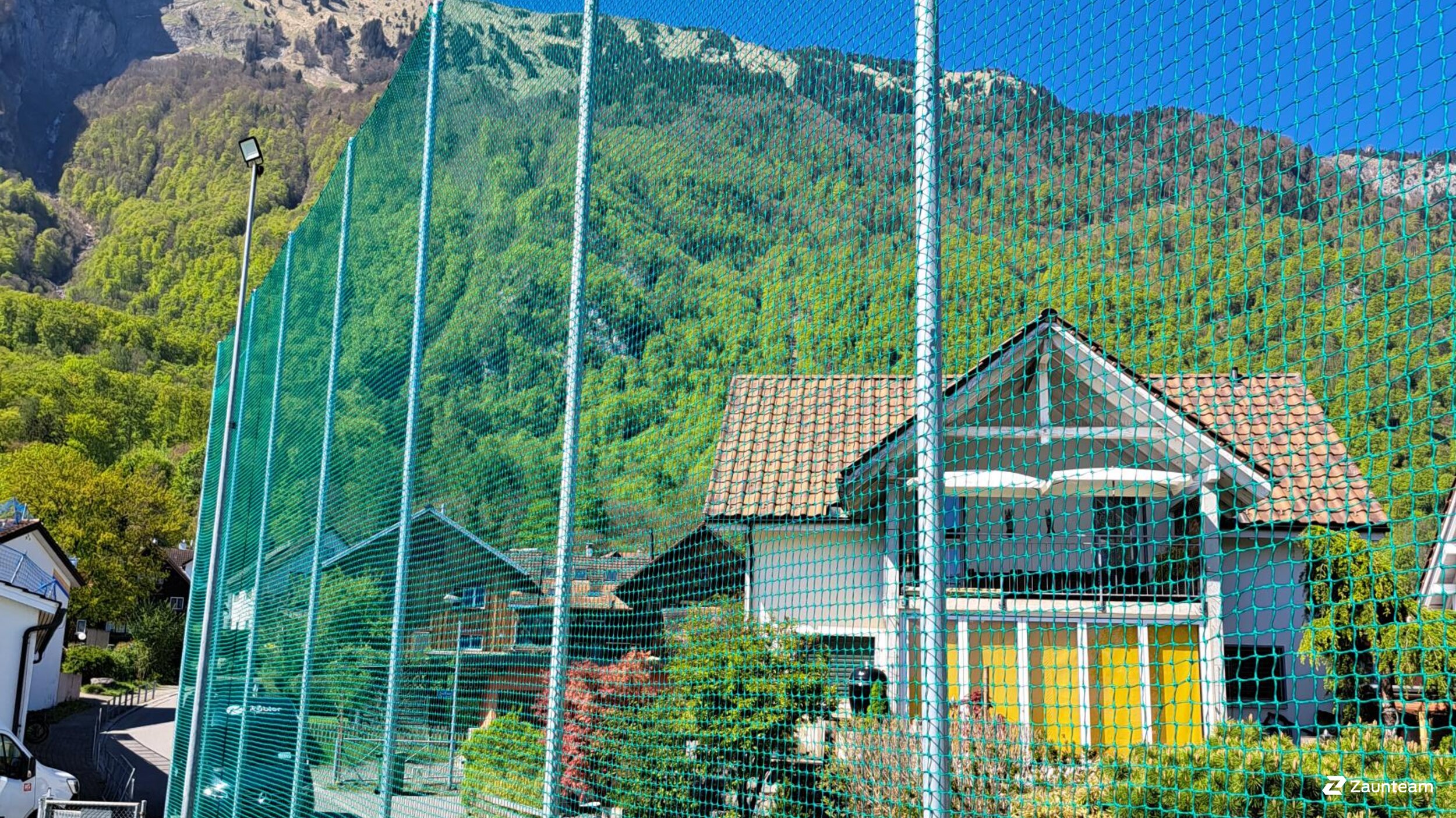 Clôture pare-ballon de 2026 à 9467 Frümsen Suisse de Zaunteam Werdenberg.