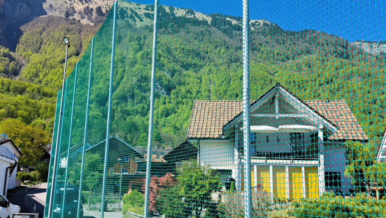 Ballfangzaun aus dem 2026 in 9467 Frümsen Schweiz von Zaunteam Werdenberg.