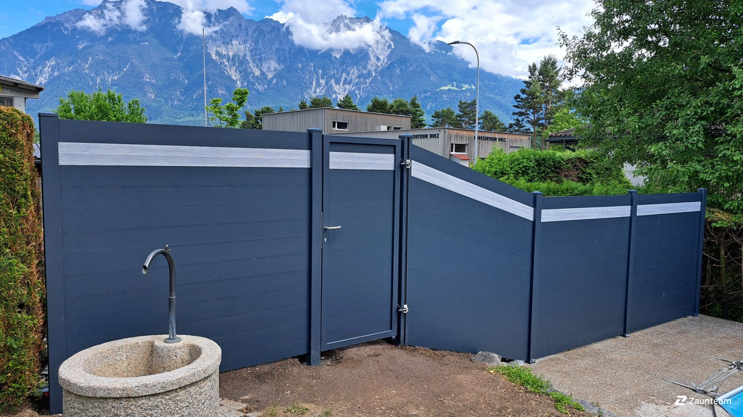 Aluminium Sichtschutz aus dem 2026 in 9470 Buchs Schweiz von Zaunteam Werdenberg.