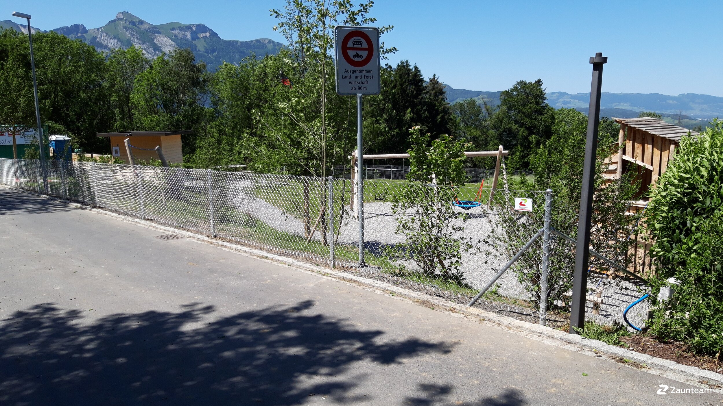 Grillage simple torsion de 2019 à 9488 Schellenberg Suisse de Zaunteam Werdenberg.