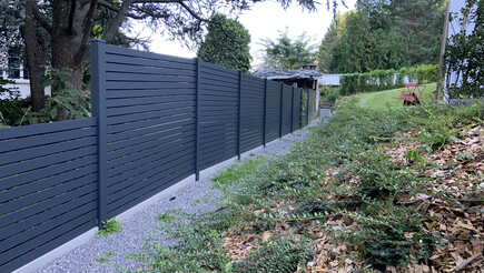Aluminium Sichtschutz aus dem 2019 in 7310 Bad Ragaz Schweiz von Zaunteam Heidiland.