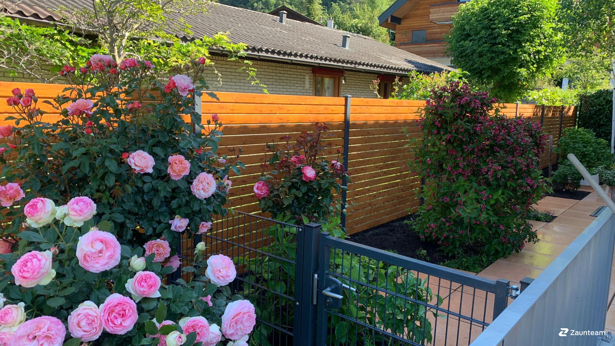 Aluminium Sichtschutz aus dem 2020 in 7307 Jenins Schweiz von Zaunteam Heidiland.