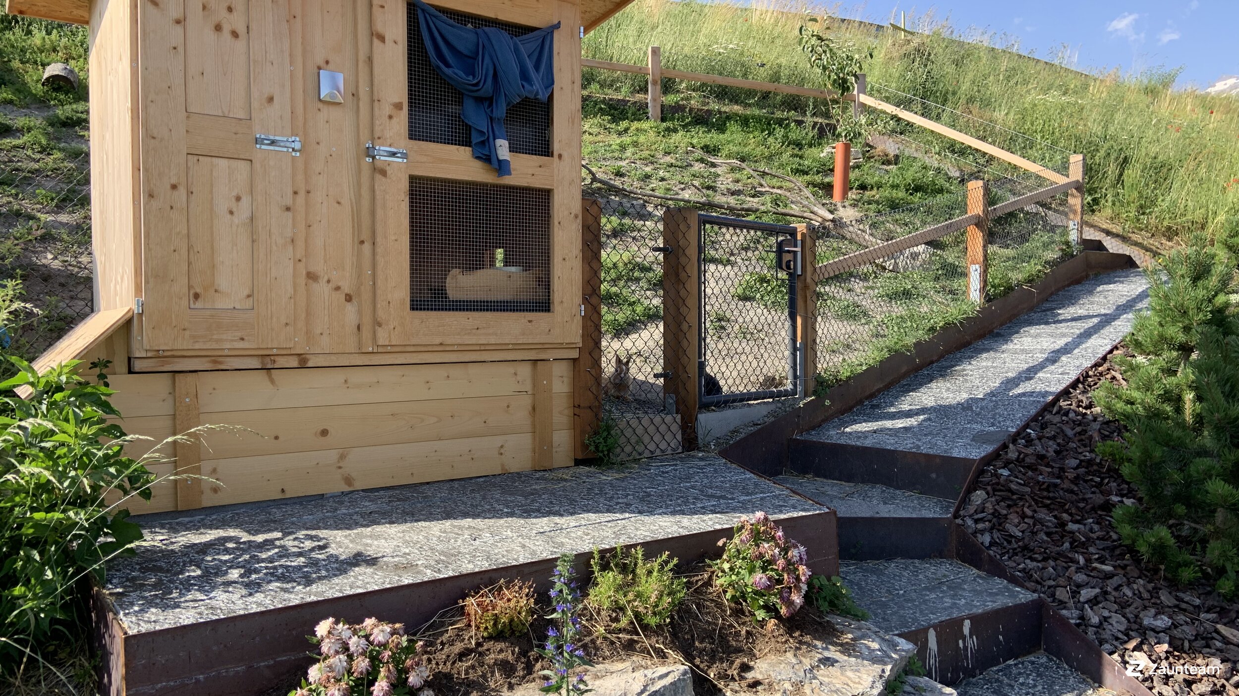 Diagonalgeflecht aus dem 2019 in 7212 Seewis Dorf Schweiz von Zaunteam Heidiland.