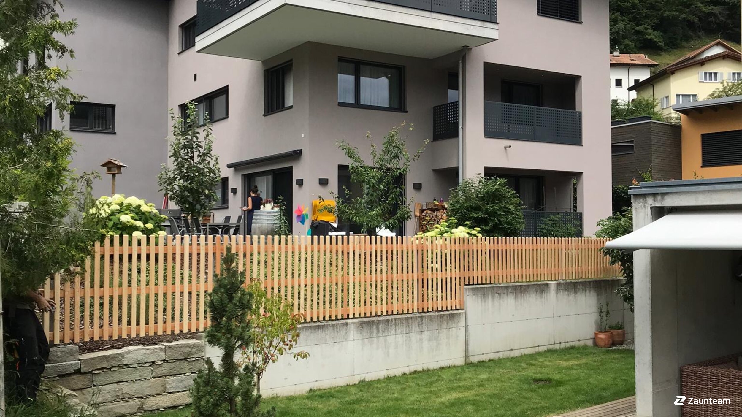 Staketenzaun aus dem 2020 in 7204 Untervaz Schweiz von Zaunteam Heidiland.