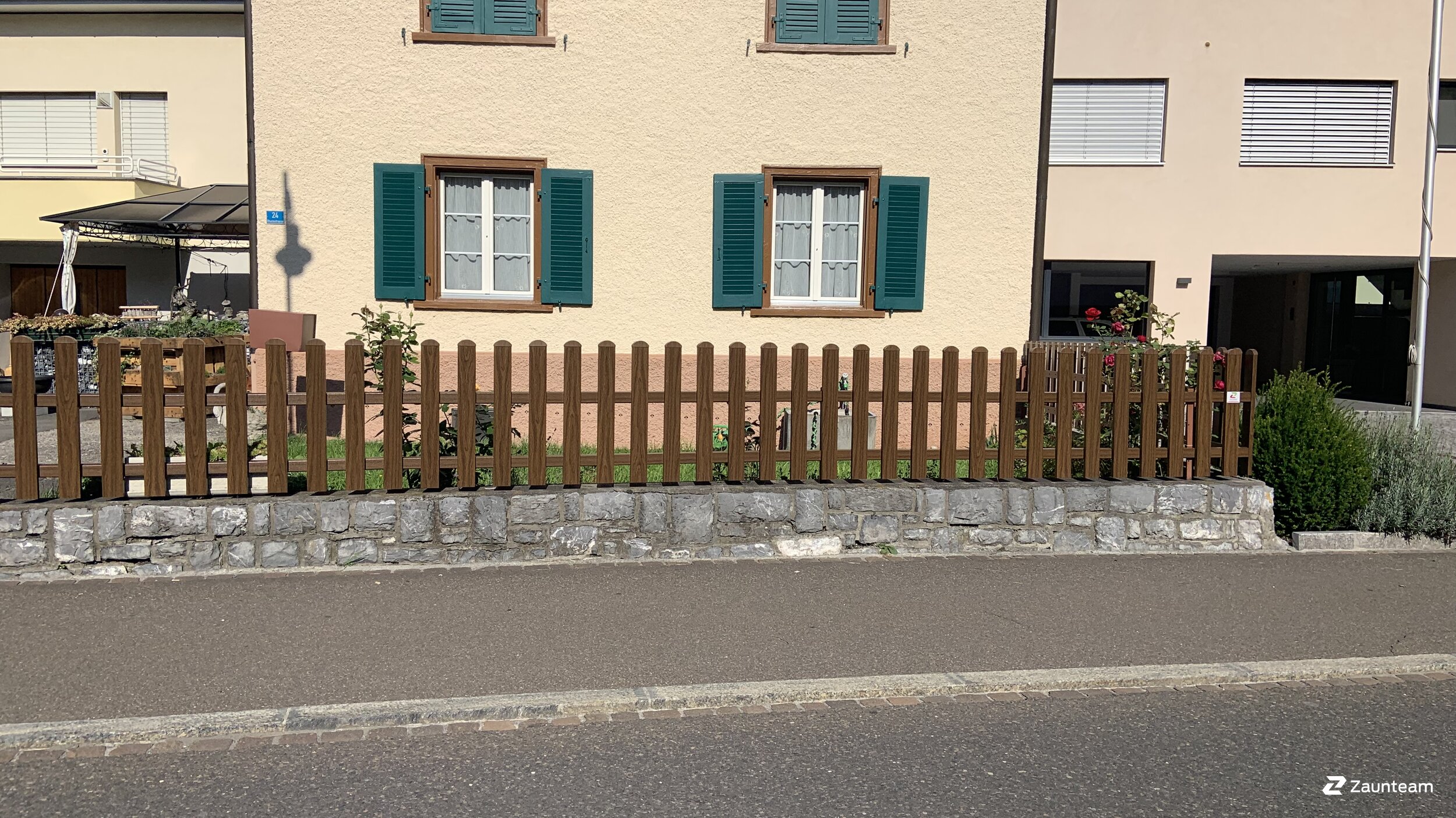 Kunststoff Zaun aus dem 2018 in 9496 Balzers Schweiz von Zaunteam Heidiland.