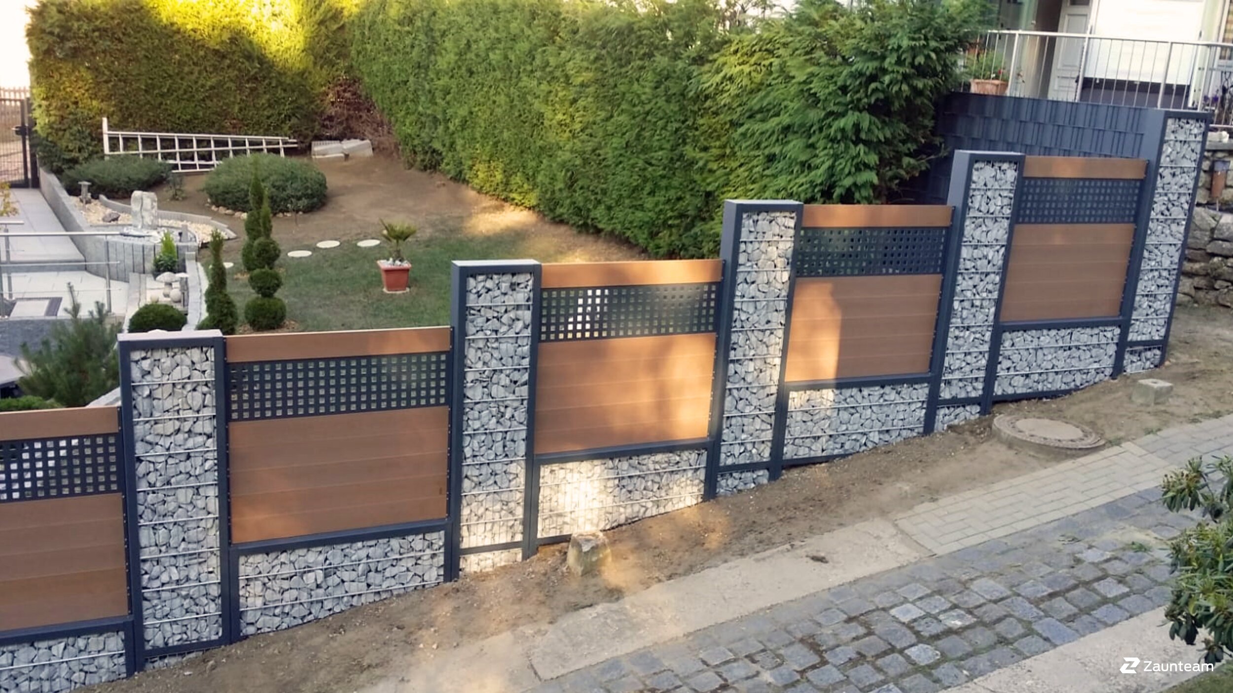 Gabions de 2018 à 38895 Langenstein Allemagne de Zaunteam Magdeburg-Harz.